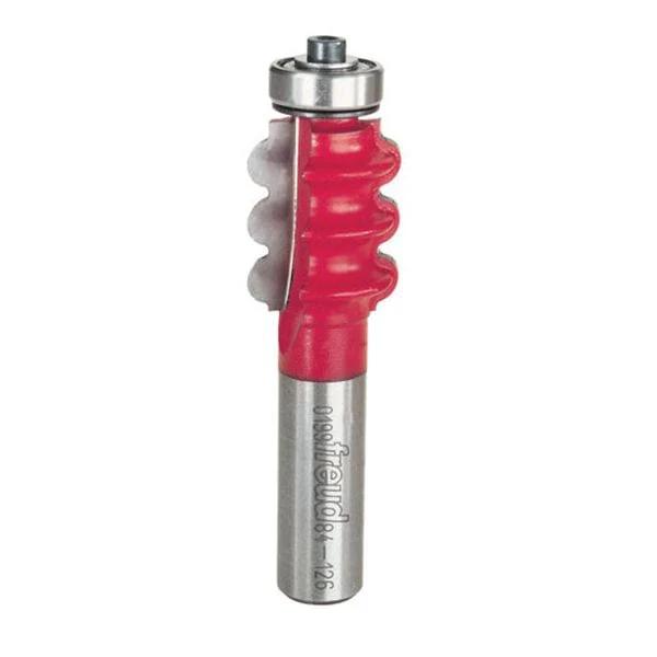 84-126 Triple Beading And Fluting Router Bit 1/2" Shank 1/8" R 1-5/64" CL
